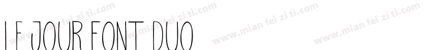 Le Jour Font Duo字体转换